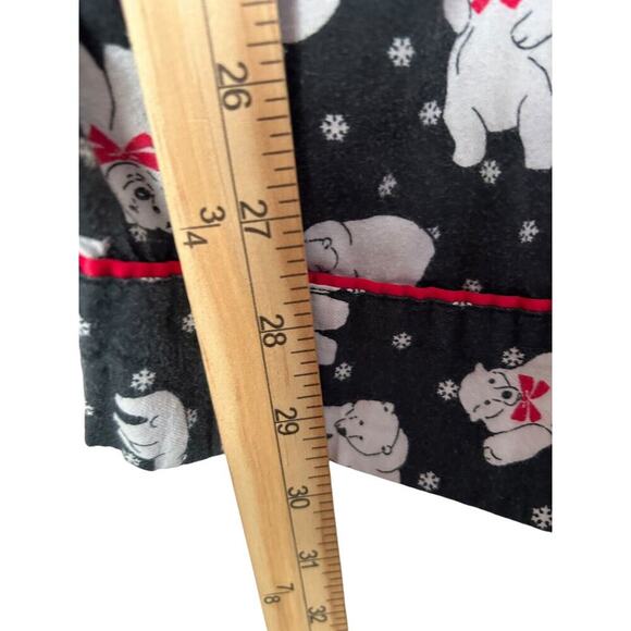Victoria's Secret Sleepwear M Dreamer Dancing Polar Bears Flannel 2pc Pajama Set - Picture 15 of 16